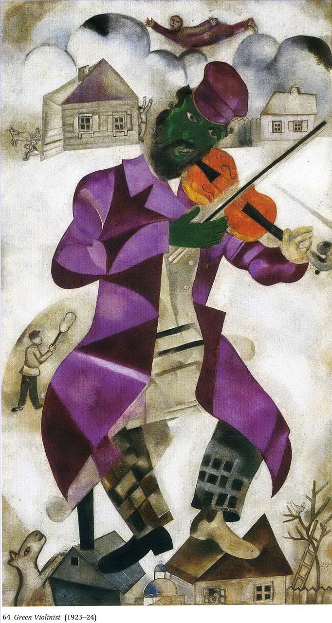 Der Green Violinist Zeitgenosse Marc Chagall Ölgemälde